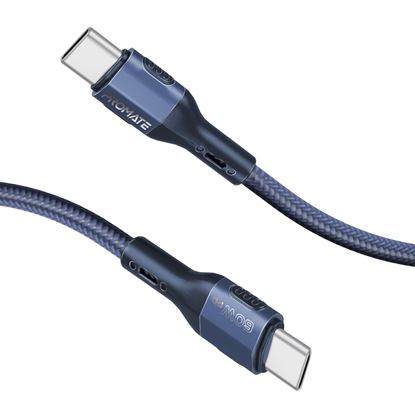 Picture of PROMATE 1.2m 60W PD USB-C to USB-C Tough-Built Cable.