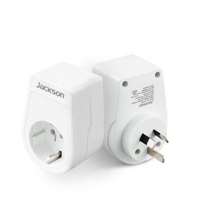 Picture of JACKSON Slim Inbound Travel Adaptor for use in NZ/AUS.