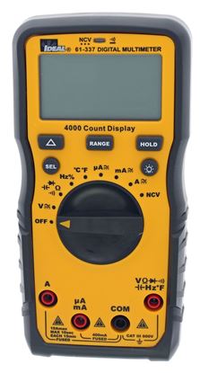 Picture of IDEAL INDUSTRIES 600V Auto Range Multimeter. 600V AC/DC CAT III