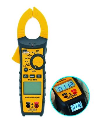 Picture of IDEAL INDUSTRIES 600A AC/DC TRMS TightSight Clamp Meter. CAT IV 600V