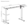 Picture of BRATECK Eco Ergonomic Office Electric Sit-Stand Desk with Single