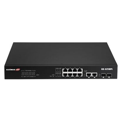 Picture of EDIMAX 12 Port Surveillance Long Range Gigabit PoE+ Web Smart Switch