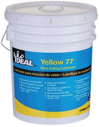 Picture of IDEAL INDUSTRIES 5 Gallon Yellow 77 Wire Pulling Lubricant.