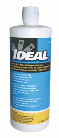 Picture of IDEAL INDUSTRIES 1 Quart Yellow 77 Wire Pulling Lubricant in Squeeze