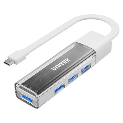 Picture of UNITEK 4-in-1 USB 3.0 Multi-Port Hub with USB-C Connector.