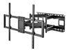 Picture of BRATECK 60-120" Heavy-Duty Full Motion TV Wall Mount Bracket.