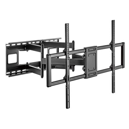 Picture of BRATECK 60-120" Heavy-Duty Full Motion TV Wall Mount Bracket.