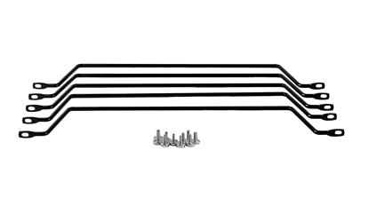 Picture of DYNAMIX 1RU 19" Horizontal Cable Lacing Bars. 4" Offset for Racks.