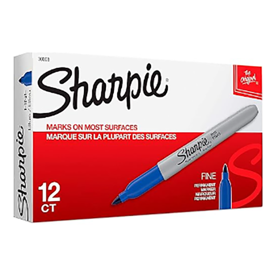 Picture of Sharpie Fine Point Permanent Marker Blue 30003 - (MOQ 12)