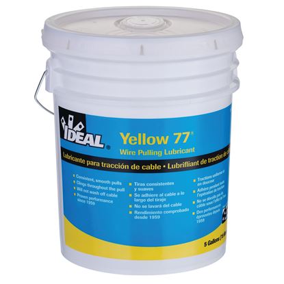 Picture of IDEAL INDUSTRIES 5 Gallon Yellow 77 Wire Pulling Lubricant.