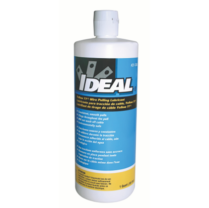 Picture of IDEAL INDUSTRIES 1 Quart Yellow 77 Wire Pulling Lubricant in Squeeze