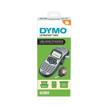 Picture of Dymo LetraTag 100H Handheld labeller  Silver with 3 tapes