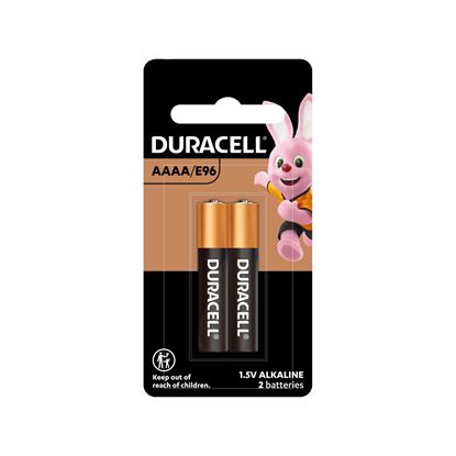 Picture of DURACELL Specialty AAAA/MX2500 E96 1.5V Alkaline Battery. Pk of 2