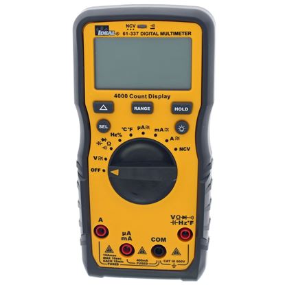 Picture of IDEAL INDUSTRIES 600V Auto Range Multimeter. 600V AC/DC CAT III