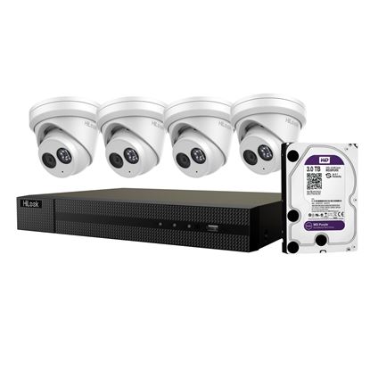 Picture of HILOOK 6MP 4-Channel Surveillance Camera Kit with 3TB HDD.