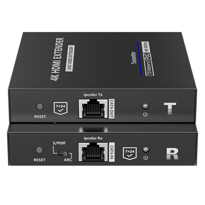 Picture of LENKENG HDMI 2.0 POC Extender Over Cat6/6a. Supports up to 4K@60Hz