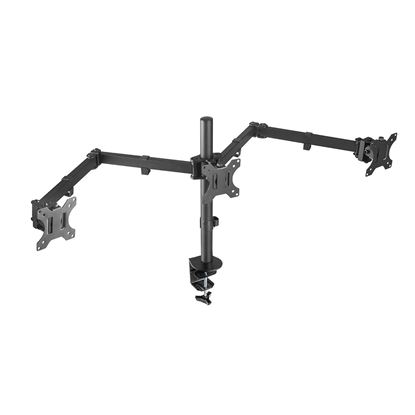 Picture of BRATECK 13"-27" Triple Monitor Economy Desk Mount Bracket.