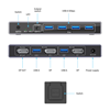 Picture of UNITEK 5Gbps DP KVM Switch. Switches Between 2 Devices, Shares