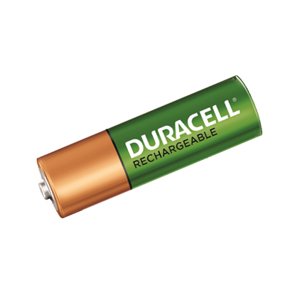 Picture of DURACELL AA Rechargeable Battery (2500 Mah). Pack of 4