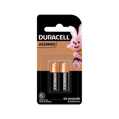 Picture of DURACELL Specialty MN21/A23 12V Alkaline Battery. Pack of 2