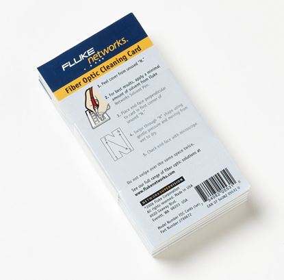 Picture of FLUKE Fibre Cleaning Cards Pack [5] 