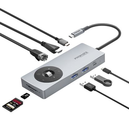 Picture of PROMATE 14-in-1 USB Multi-port Hub with USB-C Connector.