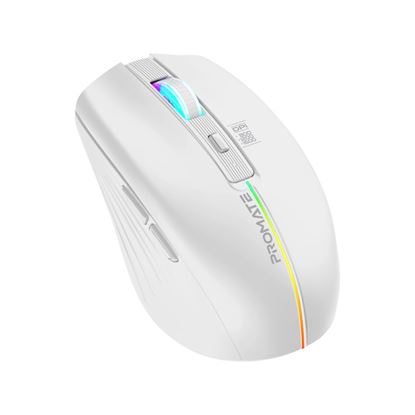 Picture of PROMATE Ergonomic Wireless Optical Mouse with LED Rainbow Lights &