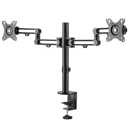 Picture of BRATECK 17-32" Dual Monitor Desk Articulating Mount Arm Bracket.