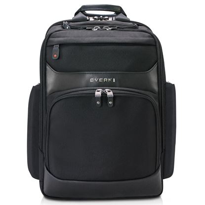 Picture of EVERKI Onyx Black Laptop Backpack Up to 17.3". Travel Friendly,