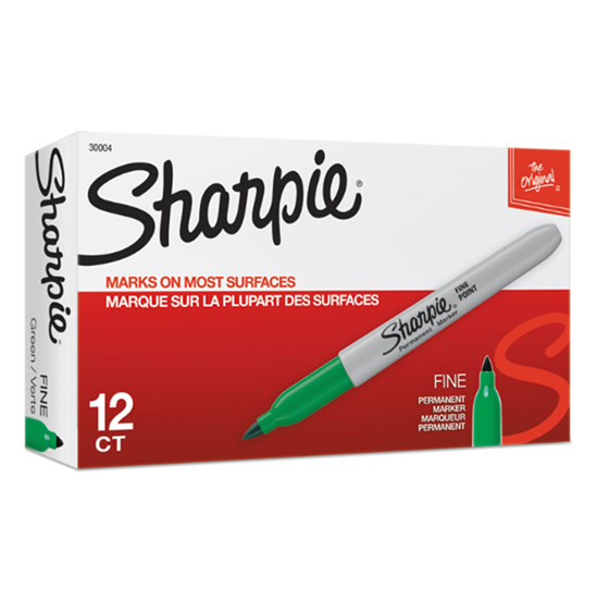 Picture of Sharpie Fine Point Permanent Marker Green 30004 - (MOQ 12)