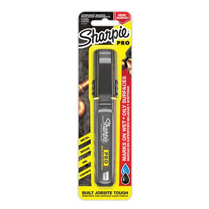 Picture of Sharpie Single PRO Permanent Chisel Tip Black Colour Marker.