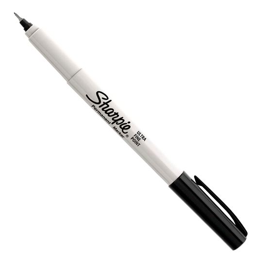 Picture of Sharpie Ultra Fine Point (MOQ 12) Permanent Black Colour Marker.