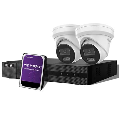 Picture of HILOOK KIT 2x 6MP Cameras, 4-Ch NVR Security Surveillance Kit.