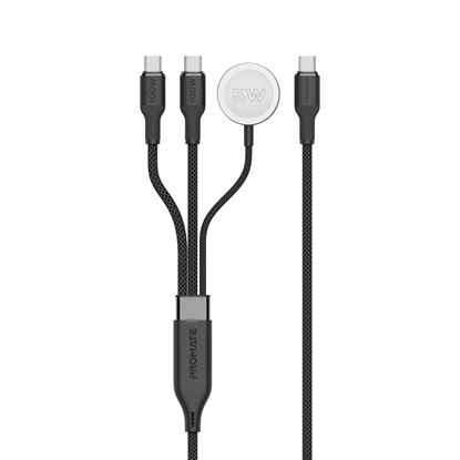 Picture of PROMATE 1.4m 100W High-Speed Multi Device Charging Cable with Apple