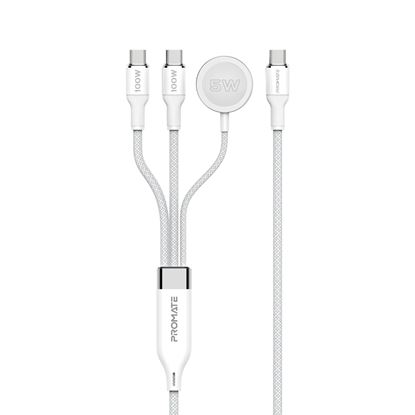 Picture of PROMATE 1.4m 100W High-Speed Multi Device Charging Cable with Apple