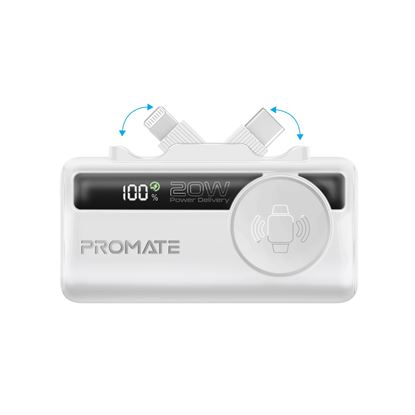 Picture of PROMATE 5000mAh Ultra-Compact Fast Charging Power Bank with In-Built