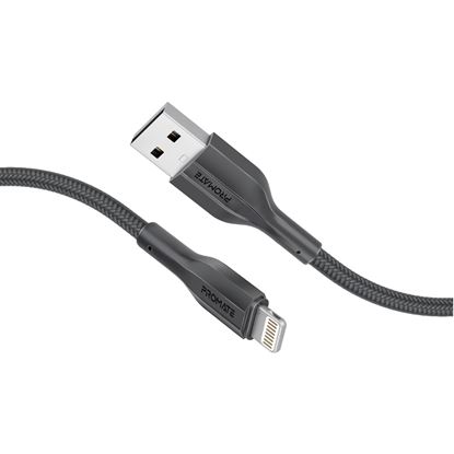 Picture of PROMATE 2M USB-A to Lightning Connector Super Flexible Cable.