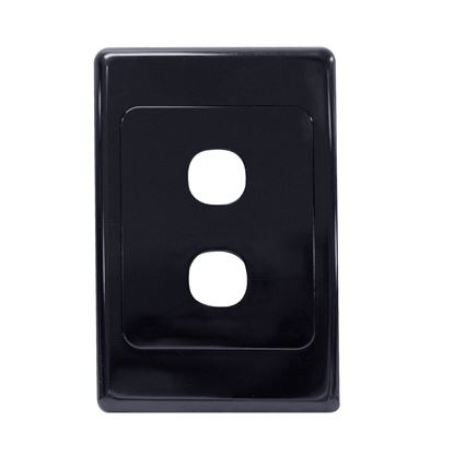 Picture of AMDEX Switch Plate ONLY. 2 Gang Wall Face Plate (Accepts Clipsal