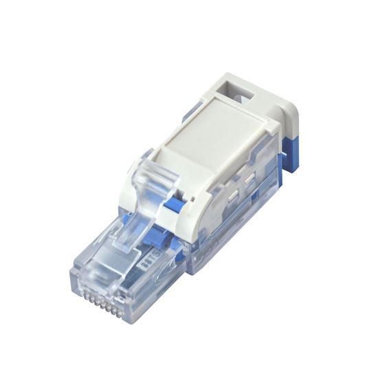 Picture of DYNAMIX RJ45 UTP Cat6A Tooless Flexible Plug. Works with both