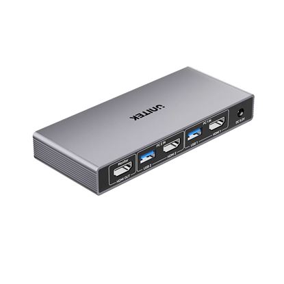 Picture of UNITEK 5Gbps HDMI KVM Switch. Switches Between 2 Devices, Shares