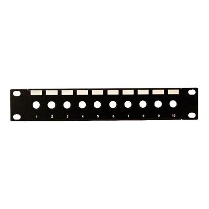 Picture of DYNAMIX 10" 10 Port Unloaded F-Connector Patch Panel for 10"