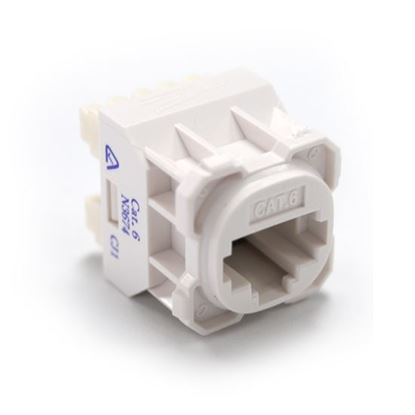 Picture of AMDEX Cat6 RJ45 Jack for AMDEX Face Plates. White