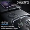 Picture of PROMATE RGB FM Transmitter with Handsfree & 30W PD & QC3.0 Ports