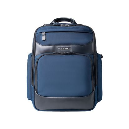 Picture of EVERKI Onyx Navy Laptop Backpack. Up to 15.6'. Travel Friendly,