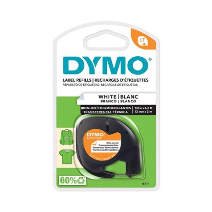 Picture of DYMO Genuine LetraTag Iron-On Labeller Tape. 19mm Black on