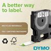 Picture of DYMO Genuine D1 Label Cassette Tape 9mm x 7M,  Black on Yellow