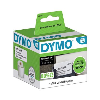 Picture of DYMO Genuine LabelWriter Name Badge Cards, 51mm x 89mm Non Adhesive,