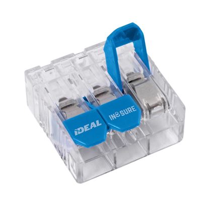 Picture of IDEAL INDUSTRIES 30A 3 Port Wire Connector Lever. 30pc Jar.