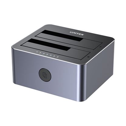 Picture of UNITEK USB3.0 to Dual SATA HDD Aluminium Docking Station with