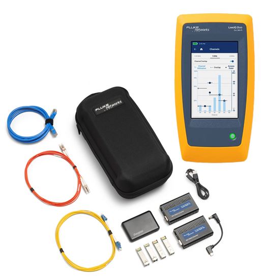Picture of FLUKE NETWORKS LIQ-200 Duo Kit and Fibre Kit, 1G/10G